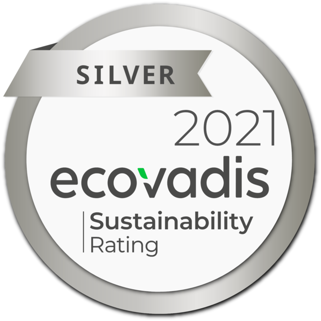 Once again this year we received the silver medal for our corporate social responsibility commitment!
